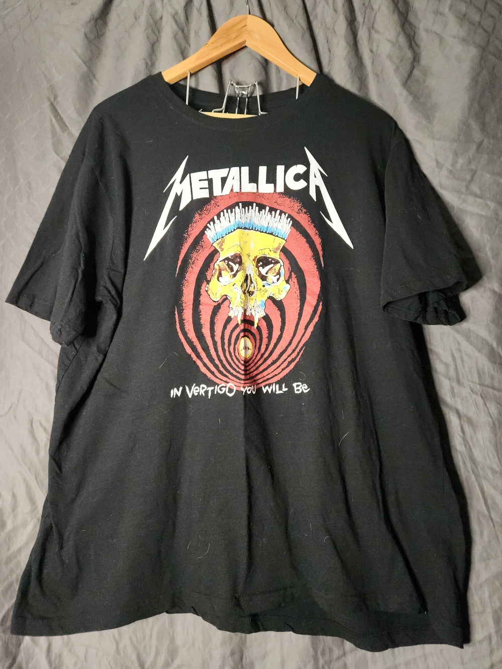 Black Metallica Short-Sleeve Graphic Tee - In Vertigo You Will Be